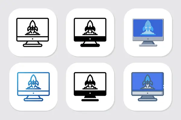 Çeşitli tasarım biçimlerine sahip füze simgeleri