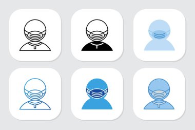 Çeşitli tasarım biçimlerine sahip kullanıcı avatar simgeleri