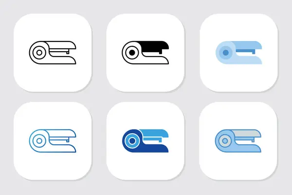 Çeşitli tasarım biçimlerine sahip zımba simgeleri