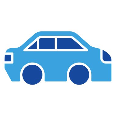 Araba simgesi ya da logo illüstrasyon şekli