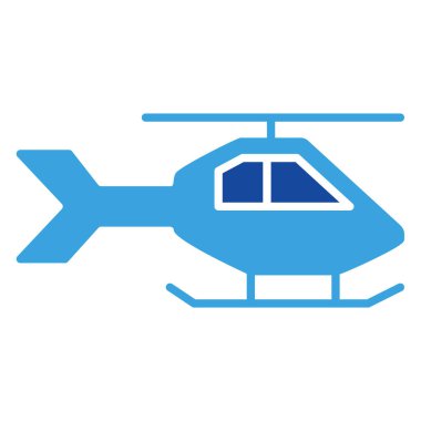Helikopter simgesi ya da logo illüstrasyon şekli