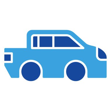 Araba simgesi ya da logo illüstrasyon şekli