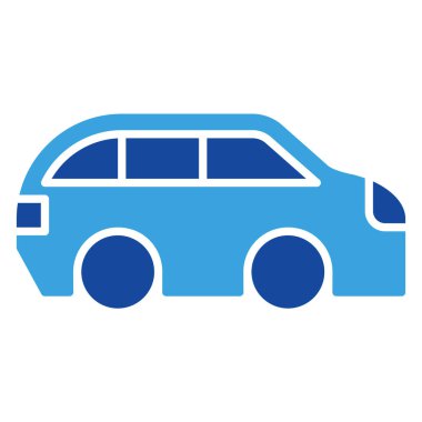 Araba simgesi ya da logo illüstrasyon şekli