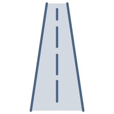 Yol simgesi veya logo illüstrasyonu doldurulmuş renk biçimi