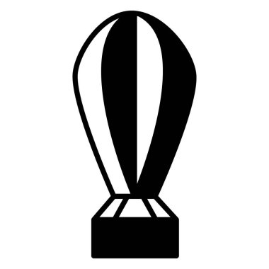 Balon simgesi ya da logo illüstrasyon ana hatları siyah