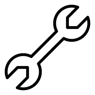 Simge veya logo illüstrasyon çizgisi siyah biçimi