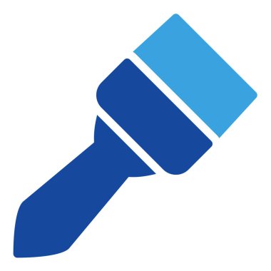 Fırça boya simgesi ya da logo illüstrasyon şekli