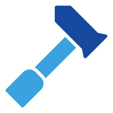 Çekiç simgesi ya da logo illüstrasyon şekli