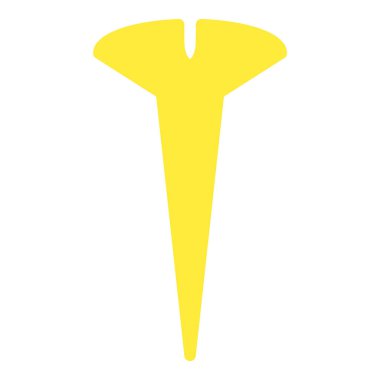 Simgeyi veya logo resimleme düz renk tarzını vidalayın