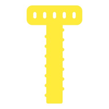 Simgeyi veya logo resimleme düz renk tarzını vidalayın