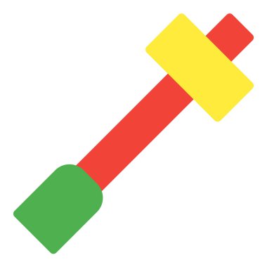 Çekiç simgesi veya logo resimleme düz renk