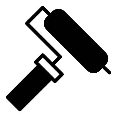 Paten boya simgesi ya da logo illüstrasyon ana hatları siyah