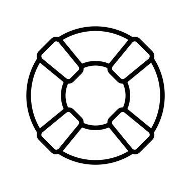 Cankurtaran simgesi vektörü veya logo illüstrasyon biçimi 