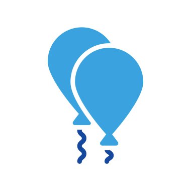 Balon simgesi vektörü veya logo illüstrasyon biçimi 