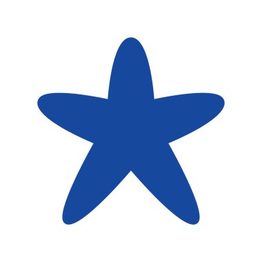 Yıldız balık simgesi vektörü veya logo illüstrasyon biçimi 