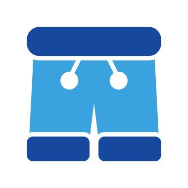 Pantolon simgesi vektörü veya logo illüstrasyon biçimi 