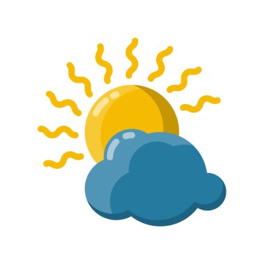 Güneş ışığı simgesi vektörü veya logo illüstrasyon biçimi 