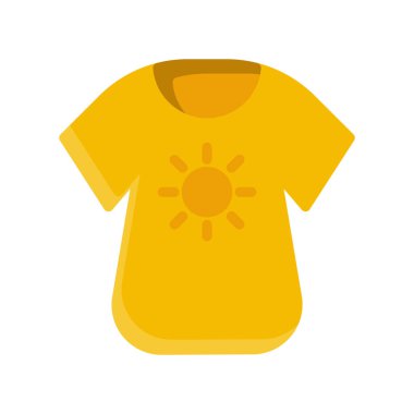 Gömlek simgesi vektörü veya logo illüstrasyon biçimi 