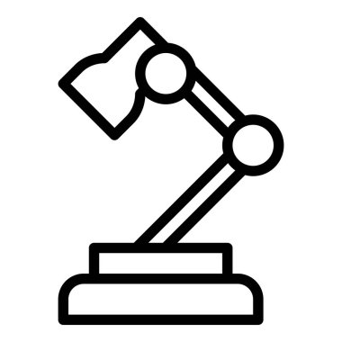 lamba masa simgesi veya logo illüstrasyon ana hatları siyah stil