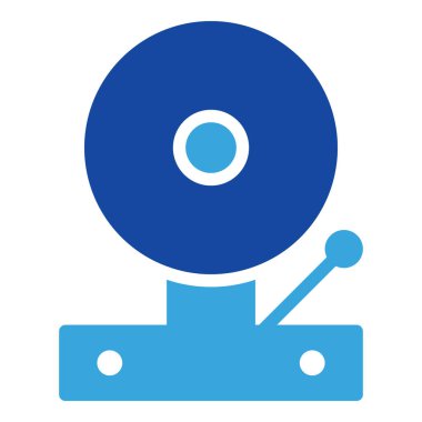 Çan simgesi veya logo illüstrasyon kabartma biçimi