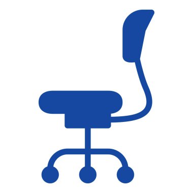 Sandalye simgesi ya da logo illüstrasyon şekli