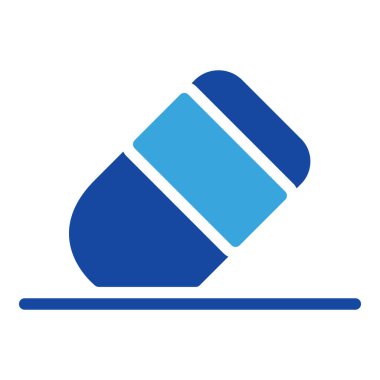 silgi simgesi veya logo illüstrasyon kabartma biçimi