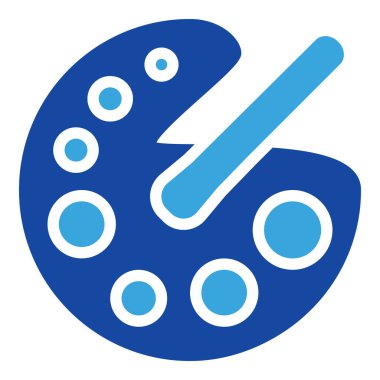 boya fırçası simgesi ya da logo illüstrasyon şekli