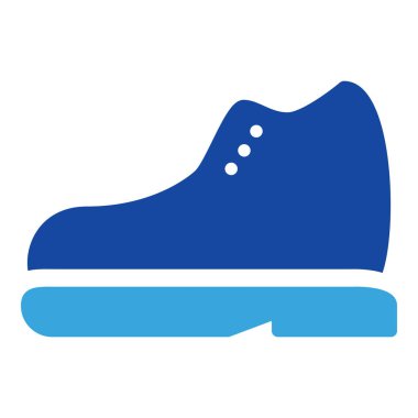 Ayakkabı simgesi veya logo illüstrasyon kabartma biçimi