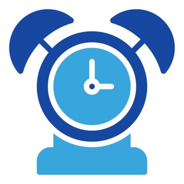 Alarm saat simgesi veya logo illüstrasyon kabartma biçimi