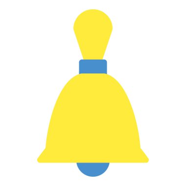 Çan simgesi veya logo resimleme düz renk