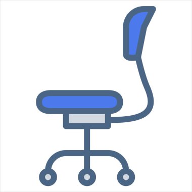 Ofis sandalye simge vektör.