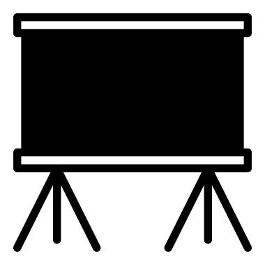 siyah tahta simgesi ya da logo illüstrasyon ana hatları siyah