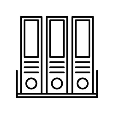 Dizin simgesi veya logo illüstrasyon ana hatları siyah biçimi