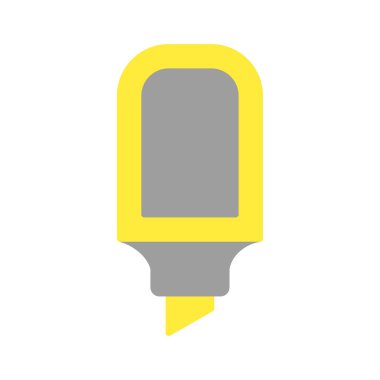 İşaretleyici simgesi vektörü veya logo illüstrasyon düz renk biçimi 