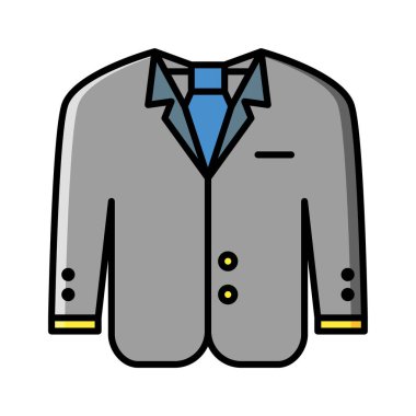 T-shirt simgesi vektörü veya logo illüstrasyonu renk biçimi 