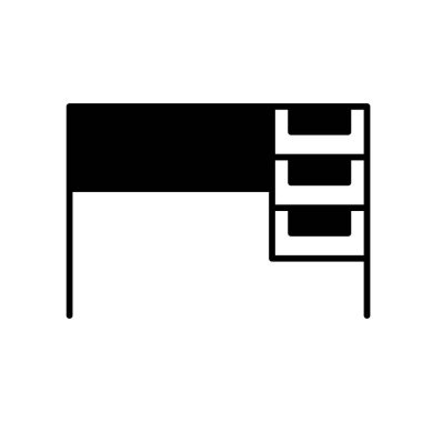 tablo simgesi veya logo illüstrasyon ana hatları siyah biçimdir