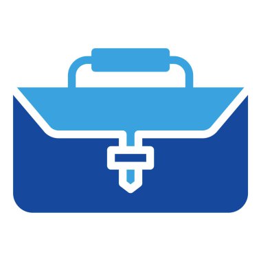 Evrak çantası simgesi veya logo illüstrasyon şekli