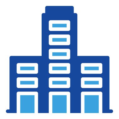 Ofis simgesi veya logo illüstrasyon kabartma biçimi