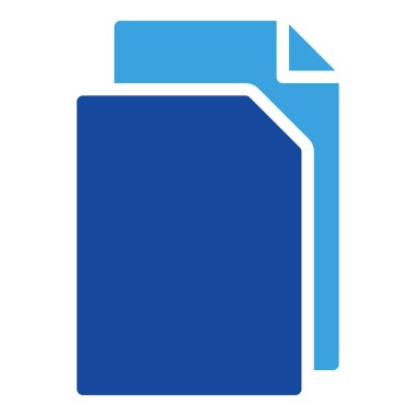 Kağıt simgesi ya da logo illüstrasyon şekli