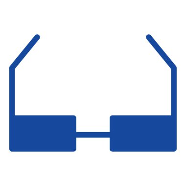 Güneş gözlüğü simgesi ya da logo illüstrasyon şekli