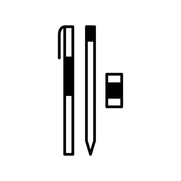 kalem ve kalem simgesi vektörü veya logo illüstrasyon biçimi 