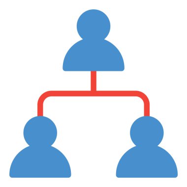 Takım çalışması simgesi veya logo resimleme düz renk