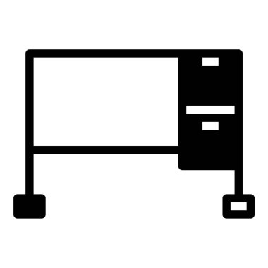 tablo simgesi veya logo illüstrasyon ana hatları siyah biçimdir