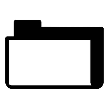 Dizin simgesi veya logo illüstrasyon ana hatları siyah biçimi