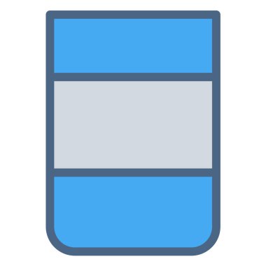 Silgi simgesi veya logo illüstrasyonu renk biçimi