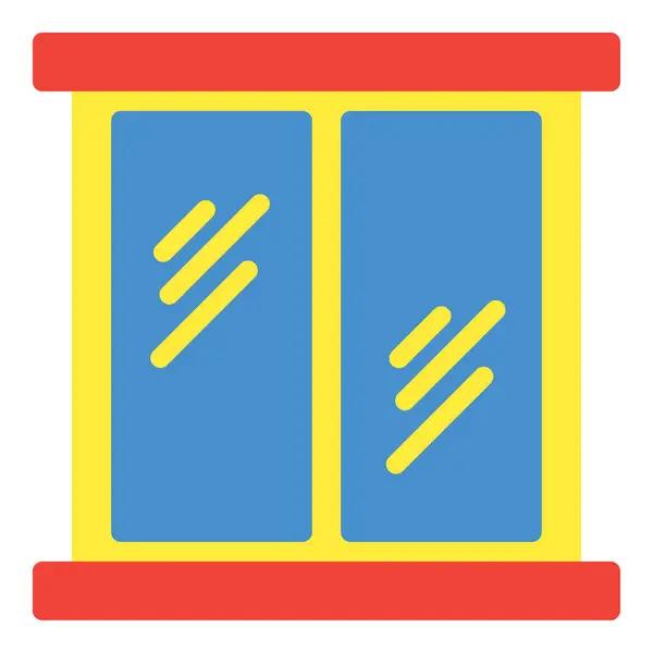 Pencere simgesi veya logo resimleme düz renk biçimi