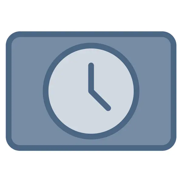 Saat simgesi veya logo illüstrasyonu doldurulmuş renk biçimi