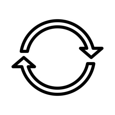 Simgeyi ya da logo illüstrasyonunu siyah biçimi tazele