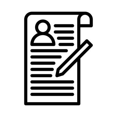 Simge veya logo illüstrasyon ana hatlarını siyah olarak kaydet