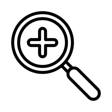 Simge veya logo illüstrasyon ana hatları siyah biçimi yakınlaştır